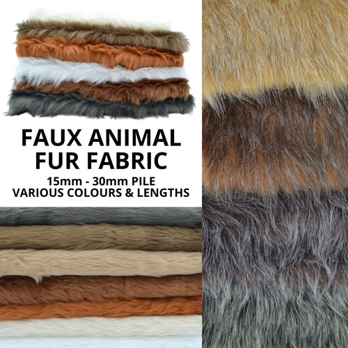Fur fabric faux - faux, animal