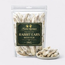 4 x 1kg Rabbit Ears with Fur